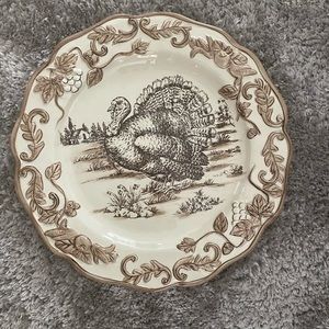 Substantial Turkey platter for serving.